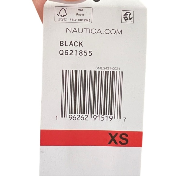 Nautica Faux Fur Accent Hooded Puffer Coat in Black - Picture 6 of 6